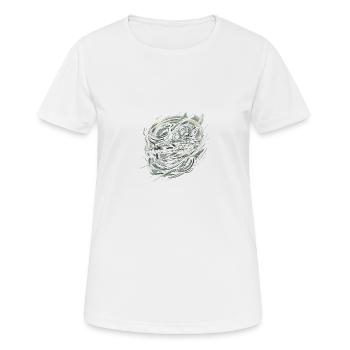 Aerial Maneuvers - Women's Breathable T-Shirt - white - Front - AI Model Female 172 dark (172cm)
