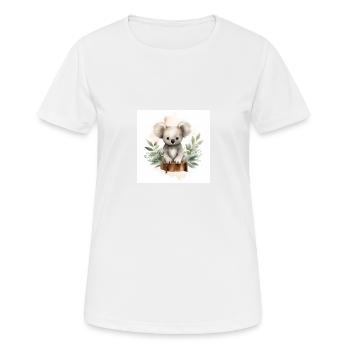 Adorable Koala Clipart - T-shirt respirant Femme - blanc - Devant - AI Model Female 172 dark (172cm)