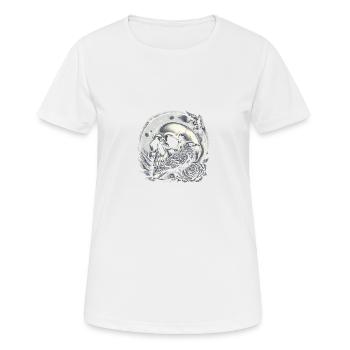 Himmlische Wächter - Frauen T-Shirt atmungsaktiv - Weiß - Vorne - AI Model Female 172 dark (172cm)