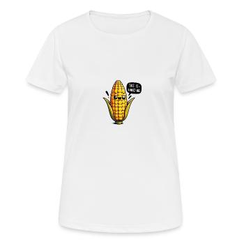 A-Maiz-Ing - T-shirt respirant Femme - blanc - Devant - AI Model Female 172 dark (172cm)