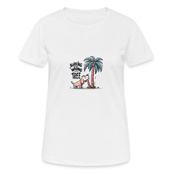Barking Up The Wrong Tree - Women's Breathable T-Shirt - white - Front - AI Model Female 172 dark (172cm)