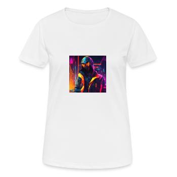 L’homme futuriste - T-shirt respirant Femme - blanc - Devant - AI Model Female 172 dark (172cm)