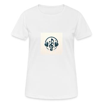 Élégance mélodique - T-shirt respirant Femme - blanc - Devant - AI Model Female 172 dark (172cm)