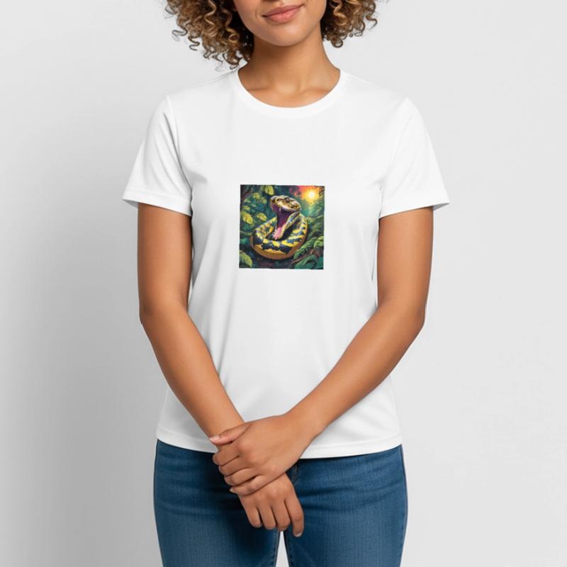 Serpent python T-shirt respirant Femme