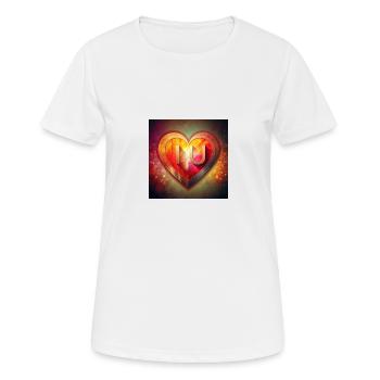 Ich liebe dich - Frauen T-Shirt atmungsaktiv - Weiß - Vorne - AI Model Female 172 dark (172cm)