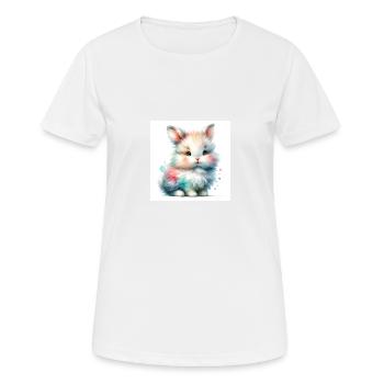 bunny - Frauen T-Shirt atmungsaktiv - Weiß - Vorne - AI Model Female 172 dark (172cm)