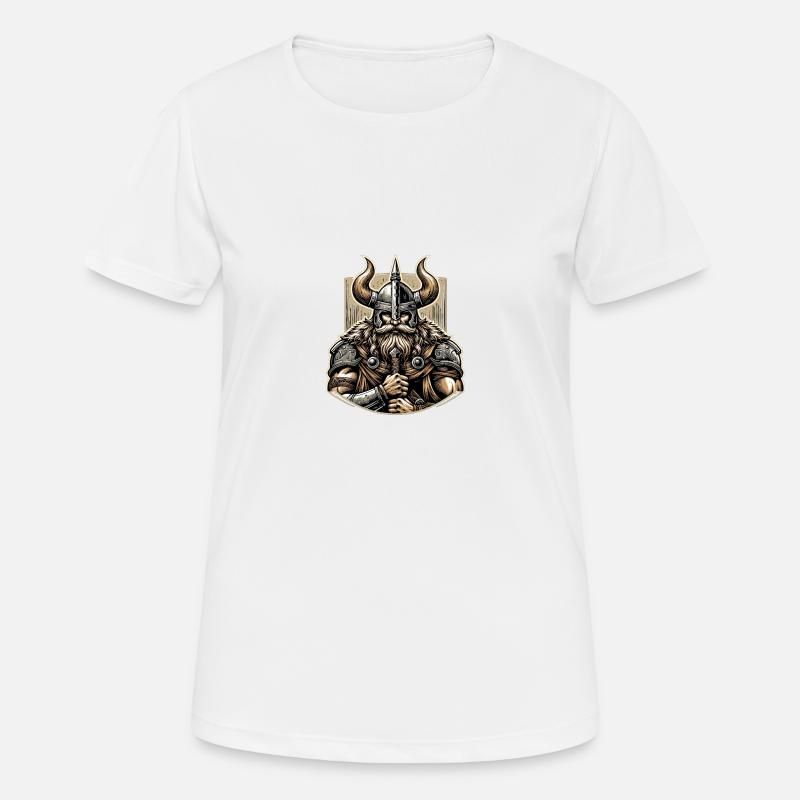 Viking Valor - Women's Breathable T-Shirt - white