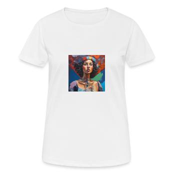 Femme - T-shirt respirant Femme - blanc - Devant - AI Model Female 172 dark (172cm)