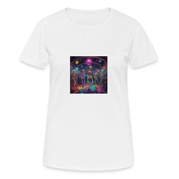 Skeleton Dance Lesson - Women's Breathable T-Shirt - white - Front - AI Model Female 172 dark (172cm)