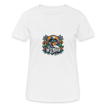 Best Dad - Women's Breathable T-Shirt - white - Front - AI Model Female 172 dark (172cm)