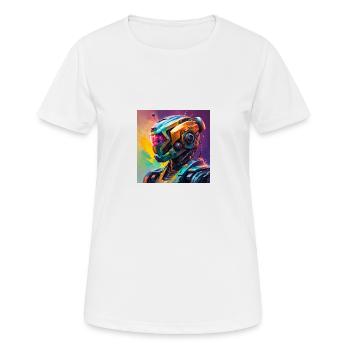 Cyborg Poster - Women's Breathable T-Shirt - white - Front - AI Model Female 172 dark (172cm)