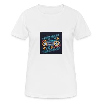 Car Signals - Frauen T-Shirt atmungsaktiv - Weiß - Vorne - AI Model Female 172 dark (172cm)