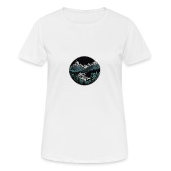 Montagnes suisses - T-shirt respirant Femme - blanc - Devant - AI Model Female 172 dark (172cm)