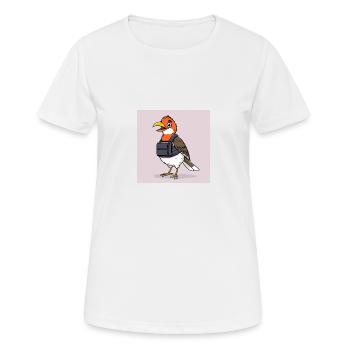 Birdie baddass - T-shirt respirant Femme - blanc - Devant - AI Model Female 172 dark (172cm)
