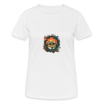 Save the planet Butterfly - Frauen T-Shirt atmungsaktiv - Weiß - Vorne - AI Model Female 172 dark (172cm)
