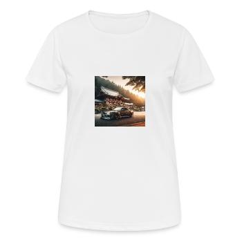 JDM Temple - T-shirt respirant Femme - blanc - Devant - AI Model Female 172 dark (172cm)