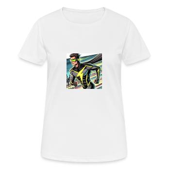 Superhero - Women's Breathable T-Shirt - white - Front - AI Model Female 172 dark (172cm)