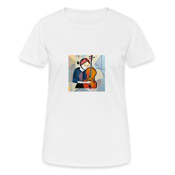 Einen Augenblick vor dem Schein - Frauen T-Shirt atmungsaktiv - Weiß - Vorne - AI Model Female 172 dark (172cm)