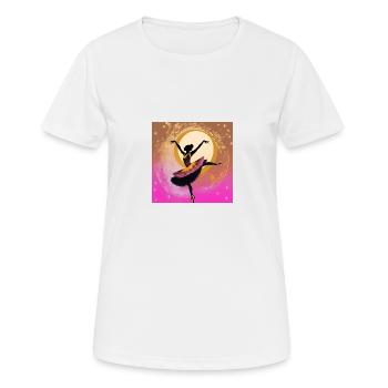 Bruit dansant - T-shirt respirant Femme - blanc - Devant - AI Model Female 172 dark (172cm)