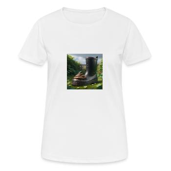 Bâtard - T-shirt respirant Femme - blanc - Devant - AI Model Female 172 dark (172cm)
