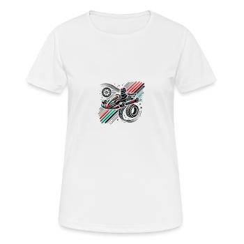 Kartsport Deluxe - Frauen T-Shirt atmungsaktiv - Weiß - Vorne - AI Model Female 172 dark (172cm)
