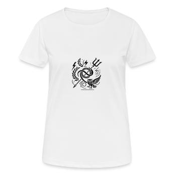 Mythologie - Frauen T-Shirt atmungsaktiv - Weiß - Vorne - AI Model Female 172 dark (172cm)