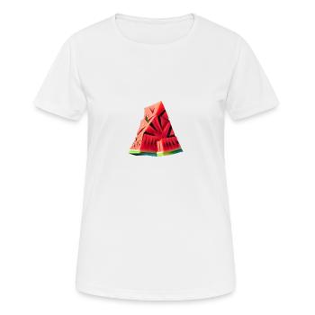Un morceau de pastèque - T-shirt respirant Femme - blanc - Devant - AI Model Female 172 dark (172cm)
