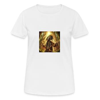 Chaman en transe (B) - T-shirt respirant Femme - blanc - Devant - AI Model Female 172 dark (172cm)