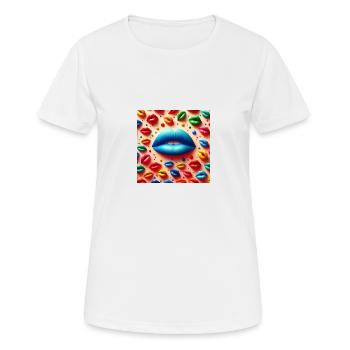 101Cherry - Frauen T-Shirt atmungsaktiv - Weiß - Vorne - AI Model Female 172 dark (172cm)