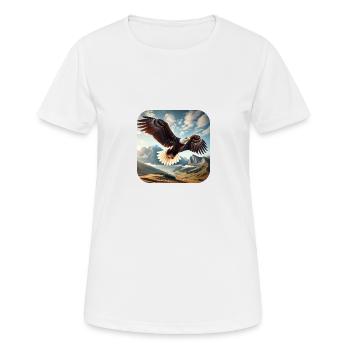 Bald eagle - Women's Breathable T-Shirt - white - Front - AI Model Female 172 dark (172cm)