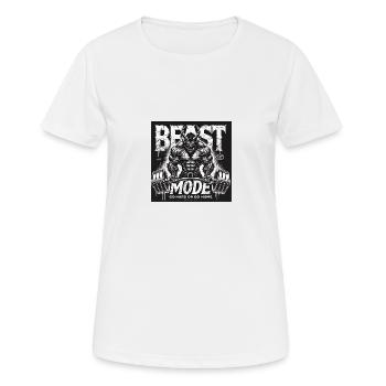 Mode logo - T-shirt respirant Femme - blanc - Devant - AI Model Female 172 dark (172cm)