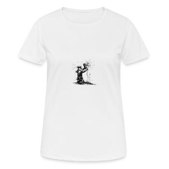 Kunst - Frauen T-Shirt atmungsaktiv - Weiß - Vorne - AI Model Female 172 dark (172cm)