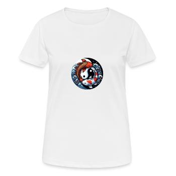 astro poisson 1 - T-shirt respirant Femme - blanc - Devant - AI Model Female 172 dark (172cm)