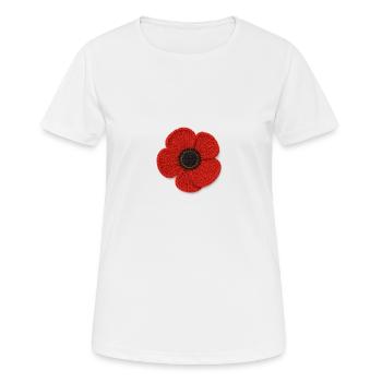Blumen - Frauen T-Shirt atmungsaktiv - Weiß - Vorne - AI Model Female 172 dark (172cm)