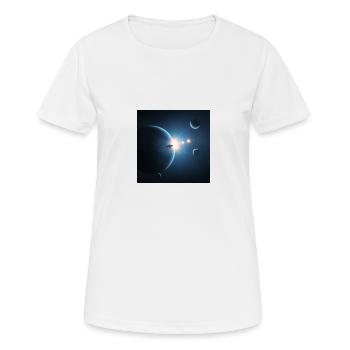 Phases de lune mystiques - T-shirt respirant Femme - blanc - Devant - AI Model Female 172 dark (172cm)