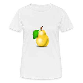 Birne - Frauen T-Shirt atmungsaktiv - Weiß - Vorne - AI Model Female 172 dark (172cm)