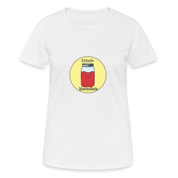 Schade Marmelade - Frauen T-Shirt atmungsaktiv - Weiß - Vorne - AI Model Female 172 dark (172cm)