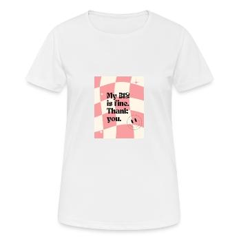 B12 - Frauen T-Shirt atmungsaktiv - Weiß - Vorne - AI Model Female 172 dark (172cm)