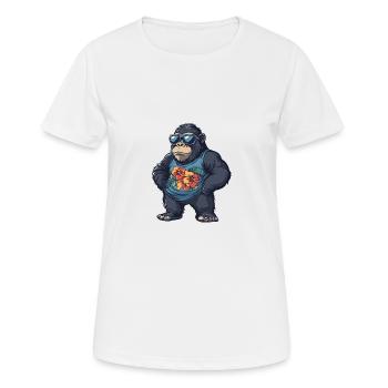 Gorilla Comic Vacation - T-shirt respirant Femme - blanc - Devant - AI Model Female 172 dark (172cm)
