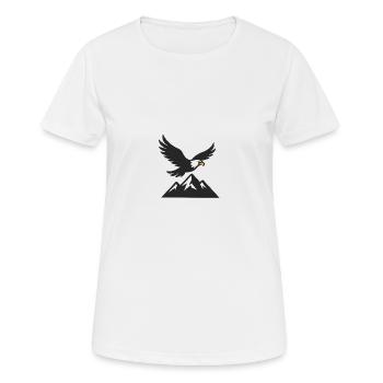 La majesté des cieux : le monde des aigles - T-shirt respirant Femme - blanc - Devant - AI Model Female 172 dark (172cm)