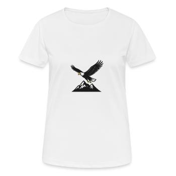 La majesté des cieux : le monde des aigles - T-shirt respirant Femme - blanc - Devant - AI Model Female 172 dark (172cm)