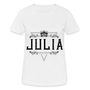 Julia Name - Women's Breathable T-Shirt - white - Front - AI Model Female 172 dark (172cm)