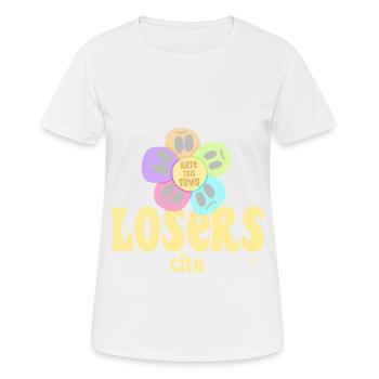 grunge teen vibes - T-shirt respirant Femme - blanc - Devant - AI Model Female 172 dark (172cm)