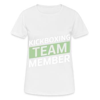 Kickboxing Team - Frauen T-Shirt atmungsaktiv - Weiß - Vorne - AI Model Female 172 dark (172cm)