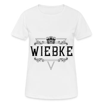 Wiebke Name - Frauen T-Shirt atmungsaktiv - Weiß - Vorne - AI Model Female 172 dark (172cm)