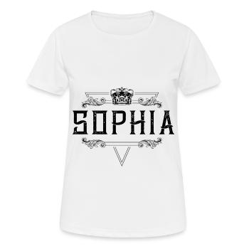 Sophia Name - Frauen T-Shirt atmungsaktiv - Weiß - Vorne - AI Model Female 172 dark (172cm)