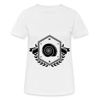 Shell snail Coat of arms - Women's Breathable T-Shirt - white - Front - AI Model Female 172 dark (172cm)