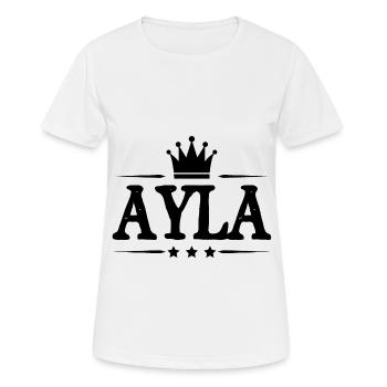 Cécile - T-shirt respirant Femme - blanc - Devant - AI Model Female 172 dark (172cm)
