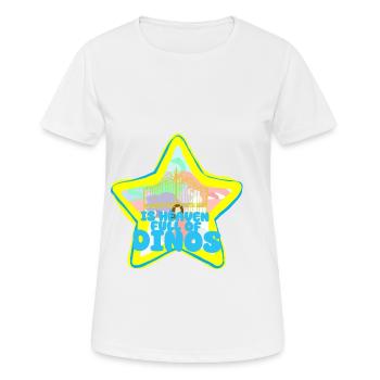 Dinosaurier-Paradies - Frauen T-Shirt atmungsaktiv - Weiß - Vorne - AI Model Female 172 dark (172cm)