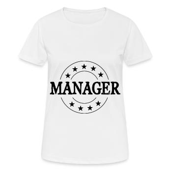 Manager Beruf - Frauen T-Shirt atmungsaktiv - Weiß - Vorne - AI Model Female 172 dark (172cm)